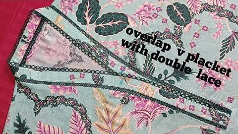 Overlap Patti Wala Galla | Chinese Collar Cutting And Stitching | Double Lace