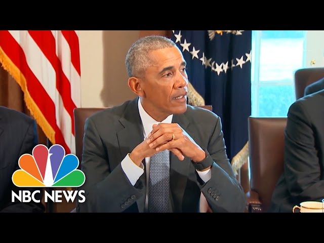 President Obama At Intelligence Meeting: We Seek 'Seamless Transition' | NBC News