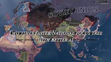 Two times faster National focus tree with better ai - Hoi4 Timelapse