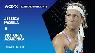 Jessica Pegula v Victoria Azarenka Extended Highlights | Australian Open 2023 Quarterfinal