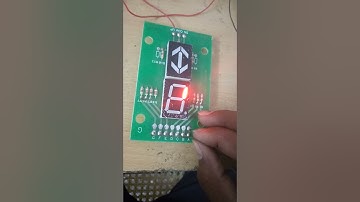 Elevator 7 Segment display card reparing & Testing
