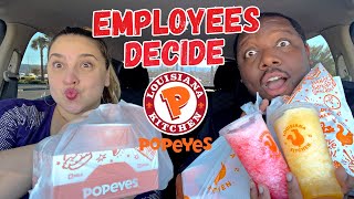 Letting The Employee Decide What We Eat At Popeyes! [Food Challenge]