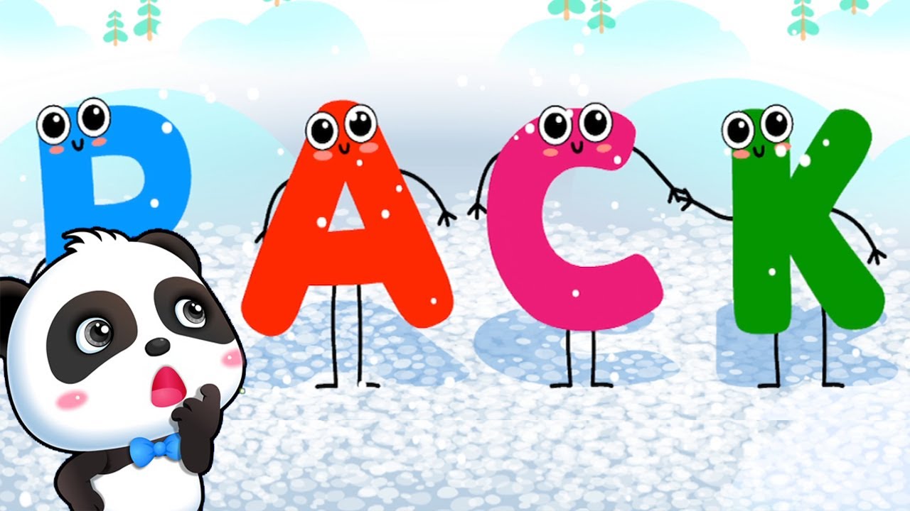 Little Panda: Funny Letters #10 - Help Kiki to Clear Snow and Find All Letters - Kids Games