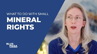 What To Do With Small Mineral Rights