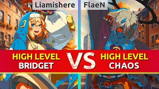 GGST ▰ Liamishere (Bridget) vs FlaeN (Happy Chaos). High Level Gameplay