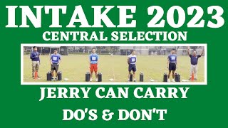 Intake 2023 - Central Selection - British Army &amp; Singapore Police Selection - Jerrycan Carry