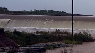 Lake Kickapoo Running Over Spillway
