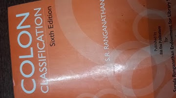 Colon classification main class part- 2