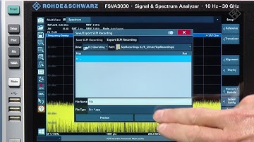 R&S FSV3000: SCPI recorder