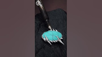 Impact caught mid-burst. 💚💥 A crash can become a creation. #soldering #turquoisejewelry