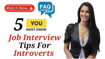 Job Interview Tips for Introverts / Interview skills / https://nidhi-belani.com/
