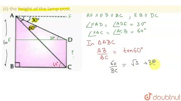 In the figure given, from the top of a building AB = 60 m high, the angles of depression ofthe t...
