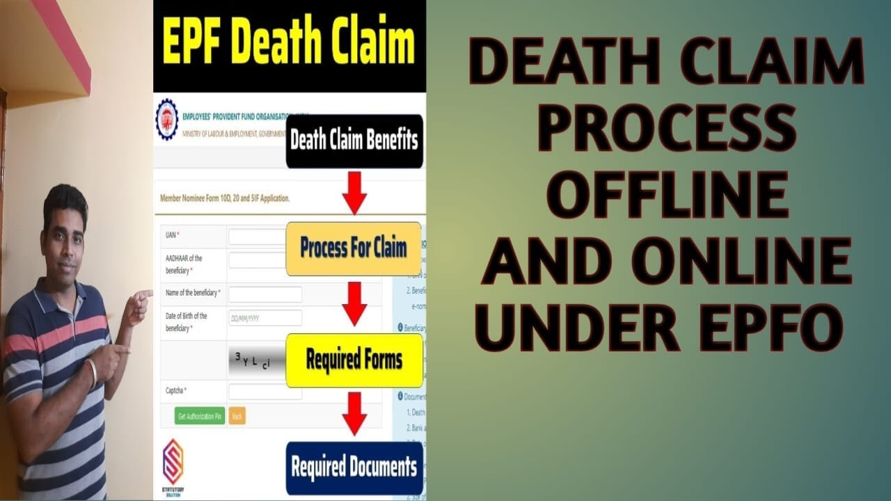 Death Claim Process Death Claim Under EPFO full process Offline & Online HINDI Video - YouTube