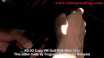 How to use Keydiy KD X2 Copy VW Golf ID48 96bit Chip