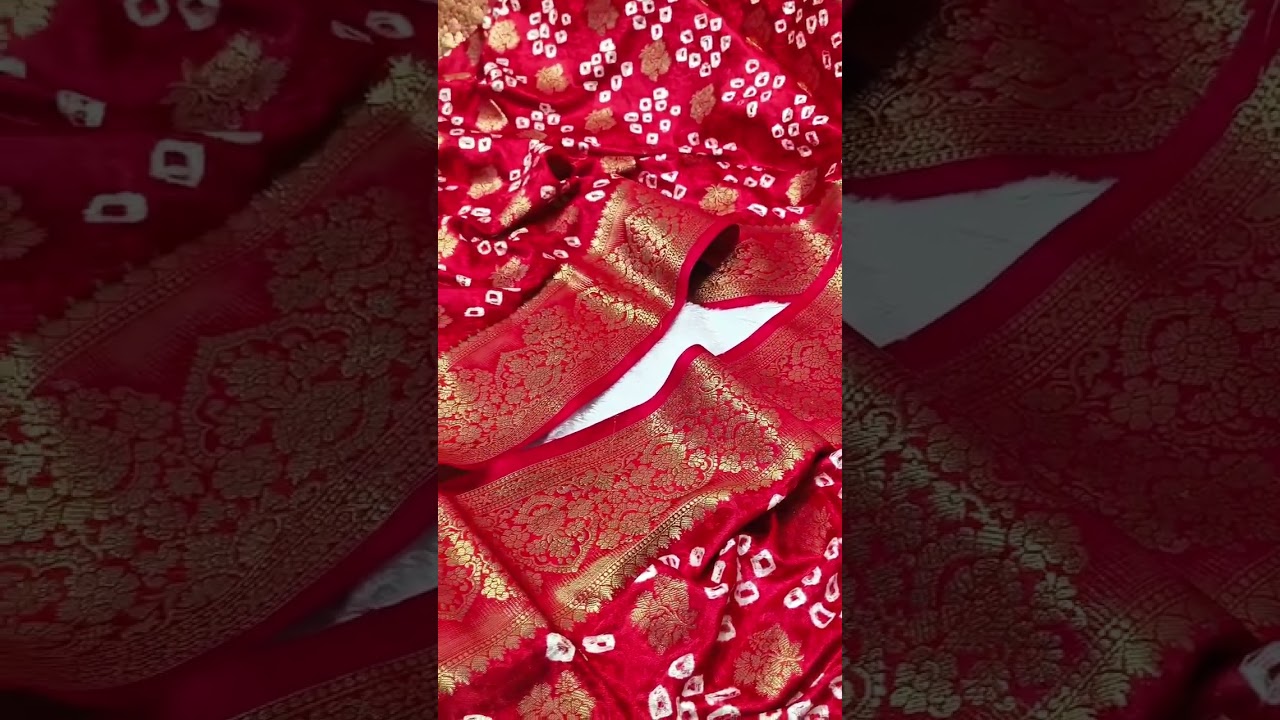 Red Zari Weaving Satin Silk Saree
