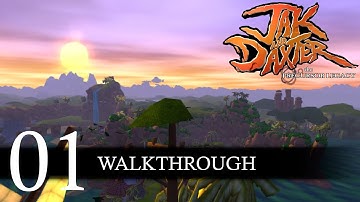 Jak and Daxter: The Precursor Legacy 100% Walkthrough Part 1 Geyser Rock (No Commentary/Full Game)