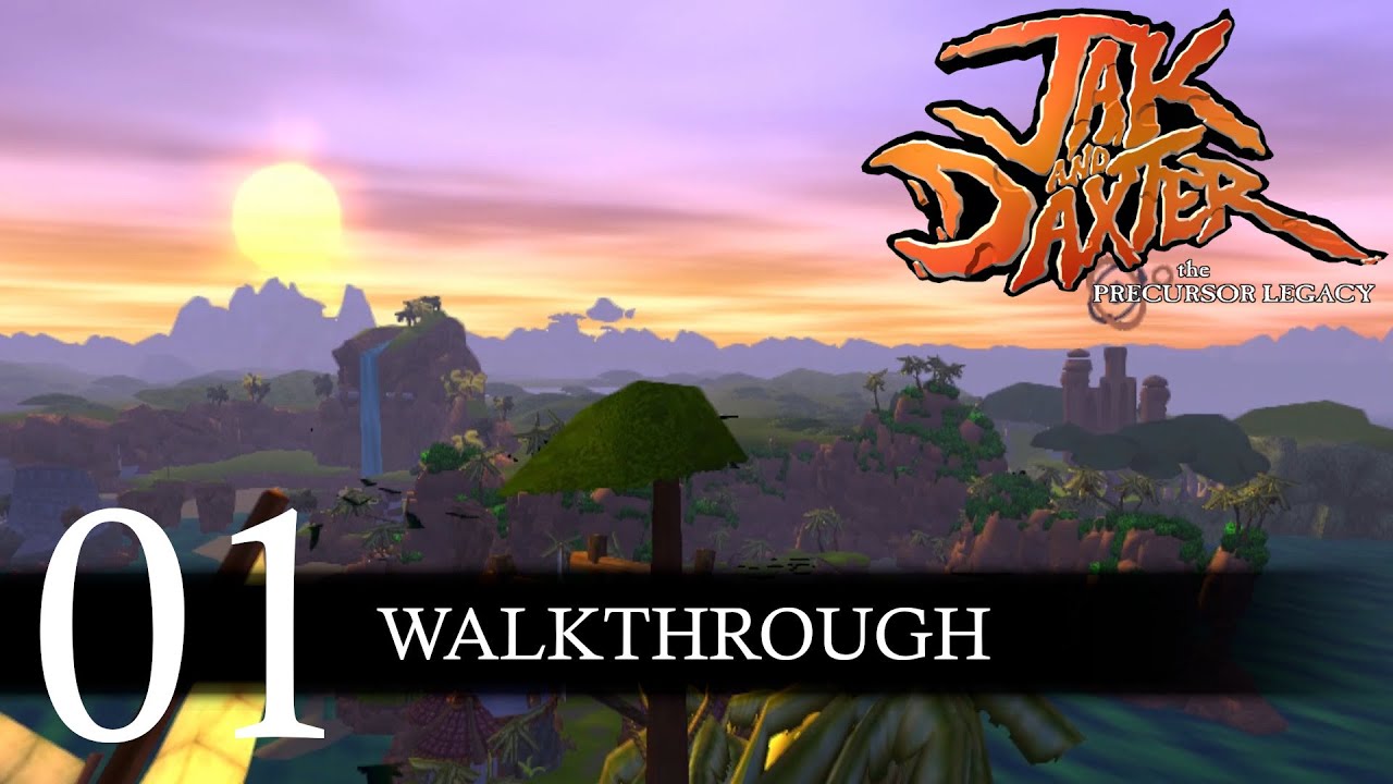Jak and Daxter: The Precursor Legacy 100% Walkthrough Part 1 Geyser Rock (No Commentary/Full Game)