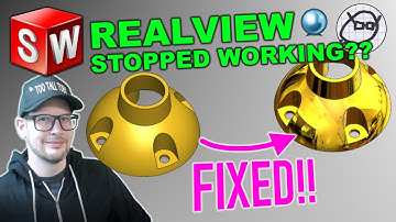 HOW TO FIX solidworks realview graphics not working