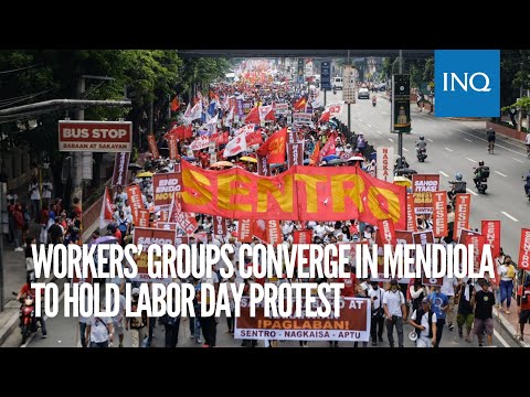 Workers’ groups converge in Mendiola to hold Labor Day protest | #INQToday