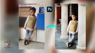 Amazing lighting Effect Changing Background  Photo Manipulation in Photoshop Tutorial CC 2020
