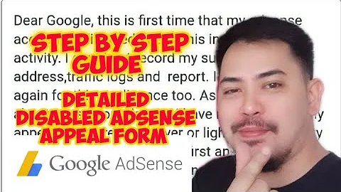 adsense account close/step by step guide appeal form