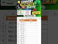 How to convert Month To Days In Excel #shorts #short #shortsvideo #shortvideo #shortsfeed #youtube