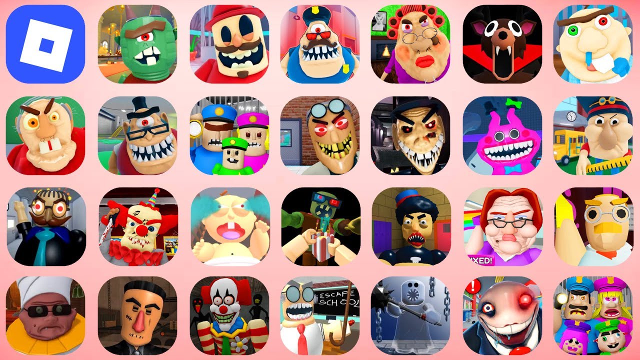 ROBLOX HARD MODE:HUNGRY WORM PRISON,BARRY BRICK PRISON,99 NIGHTS IN FOREST,EPIC SCHOOL,BARRYS PRISON