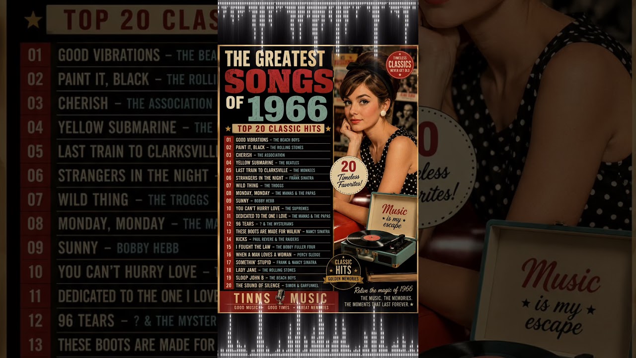 The Greatest Songs of 1966 🎶 Top 20 Classic Hits | Golden 60s