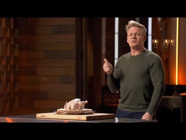 Gordon Ramsay Carves a Chicken Blindfolded | Masterchef