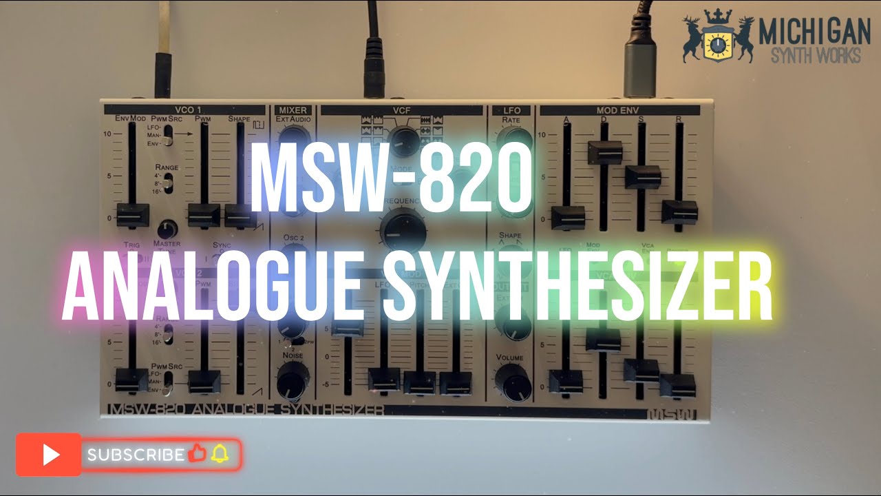 MSW 820 Analogue Synthesizer :DEMO 01