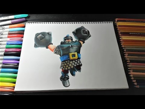 Como dibujar Megacaballero de Clash Royale | Lapices Prismacolor Premier |  MAXI DIBUJA - thptnganamst.edu.vn