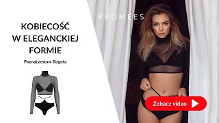 Erotyczny prześwitujący top damski z długim rękawem: Karen Promees.pl