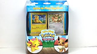Pokemon TCG Pikachu & Eevee Theme Decks Trading Card Game Unboxing