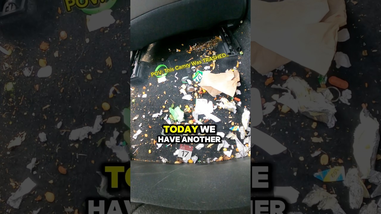 Disaster Detail: Dirty Toyota Camry Interior Transformed in Plainfield, IL 😱🧼 