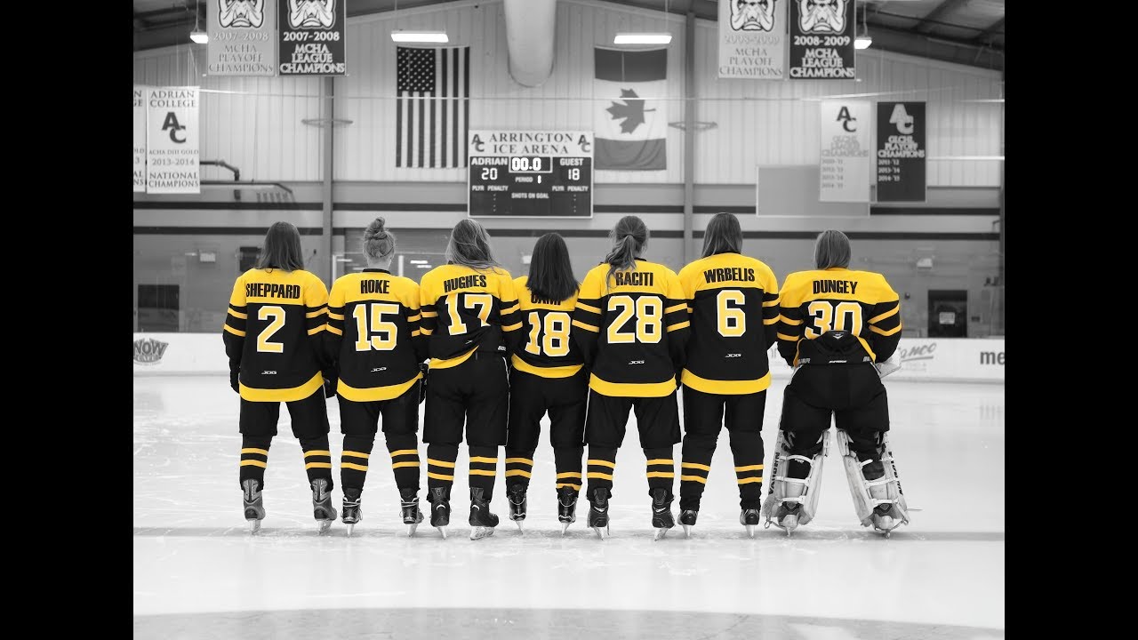 2/17/2018 Adrian College Women's ACHA DI Hockey vs. Michigan YouTube