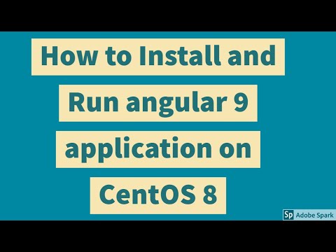 Install angular 9 | How to Install and Run angular 9 application on centos 8