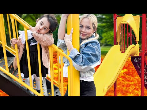 Annem İle Parkta Yerde Lav Var Oynadık | Funny Challenge @GamzeKarta