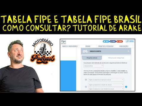 Tabela FIPE e Tabela FIPE BRASIL, COMO CONSULTAR? TUTORIAL DE ARAKE 