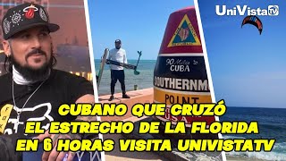 INSÓLITO: Cubano cruzó en 6 horas el Estrecho de la Florida en kiteboarding I UniVista TV