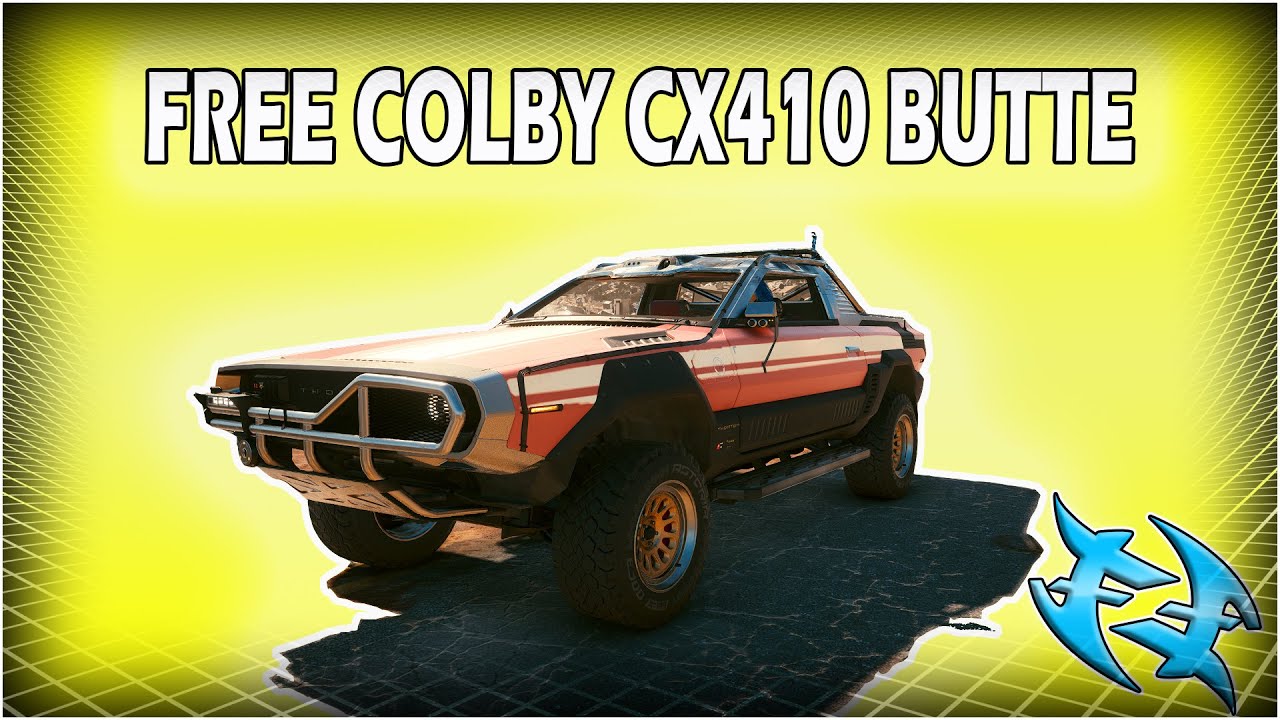 HOW TO GET A FREE COLBY CX410 BUTTE CYBERPUNK 2077 YouTube