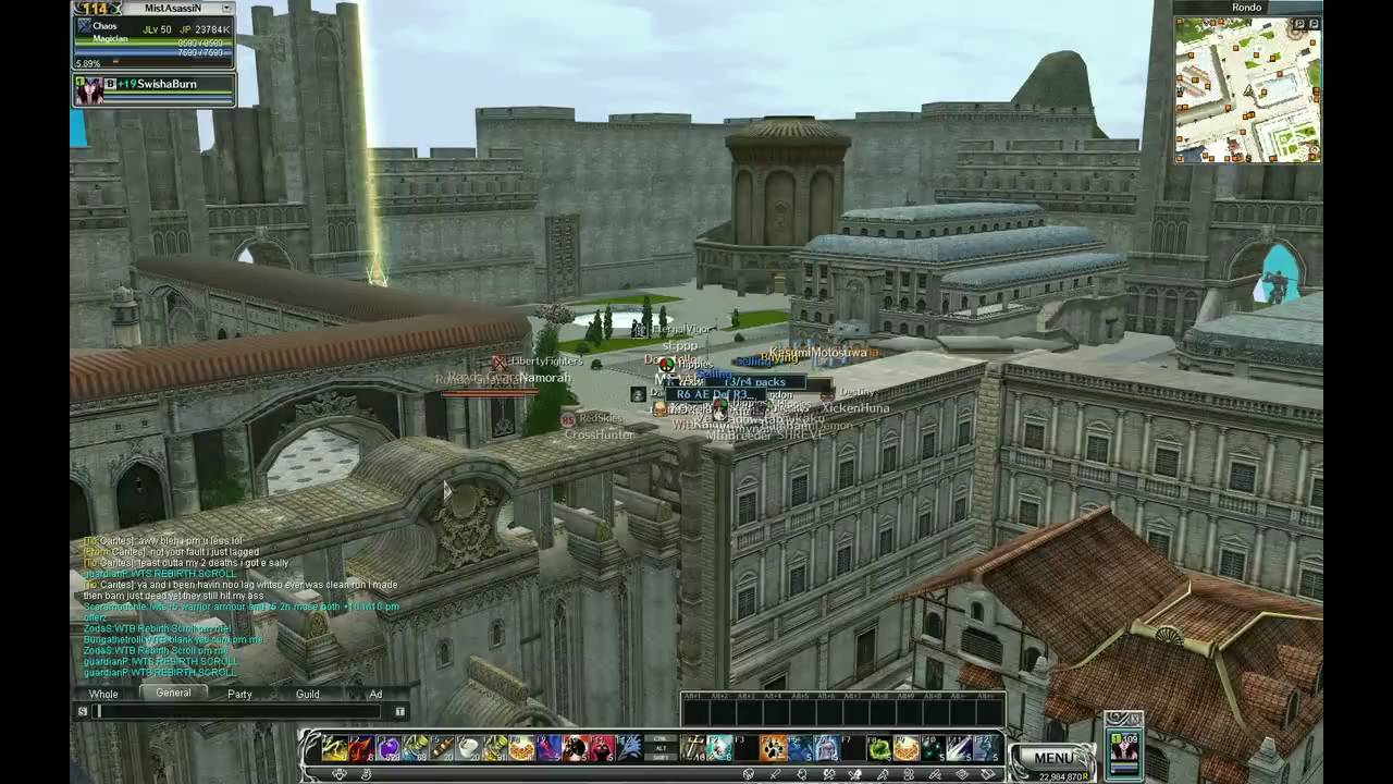 Example of Camera mode Rappelz 1080p to 720p H264 YouTube