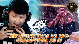 MIC CHECK M1 WORLD CHAMPIONSHIP EVOS VS RRQ !!!