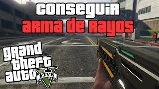 GTA 5 (PS4 Y XBOX ONE) TRUCO CONSEGUIR ARMA DE RAYOS RAILGUN - ARMA RAILGUN EN GTA V GAMEPLAY