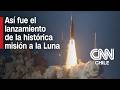 Así fue el lanzamiento de la histórica misión a la Luna Artemis II de la NASA