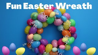 Easter Egg Wreath-made with items from the Dollar Tree Profile