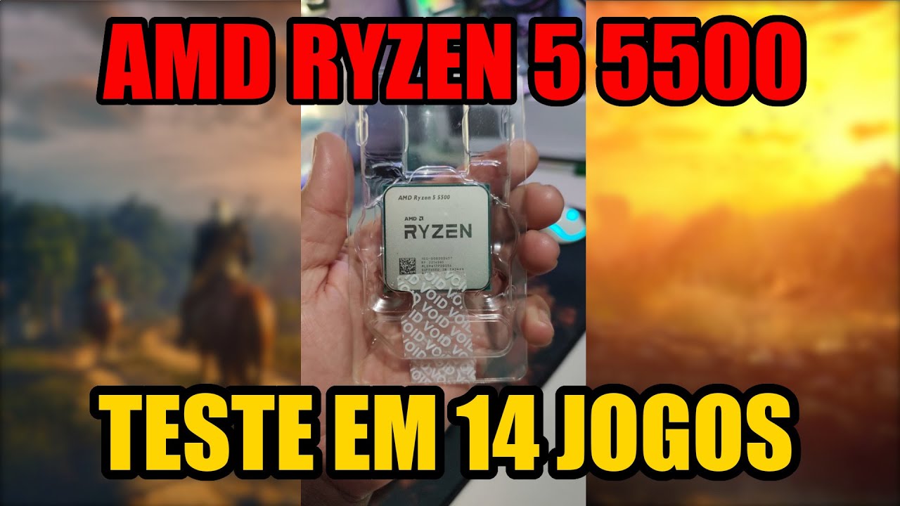 Ryzen 5 5500 com RX 580 — LAS Mídias