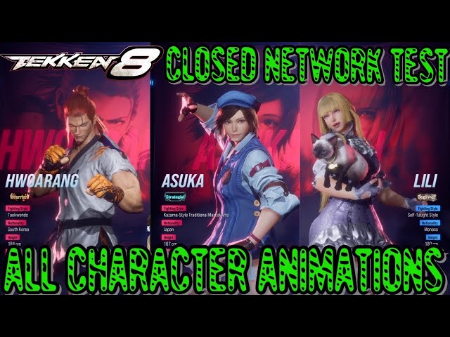 TEKKEN 8  All Character Select Poses & Animations - BETA Version