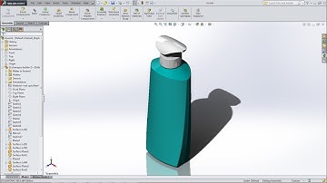 SOLIDWORKS SURFACE : SHAMPOO BOTTLE (an easy way to use surface)