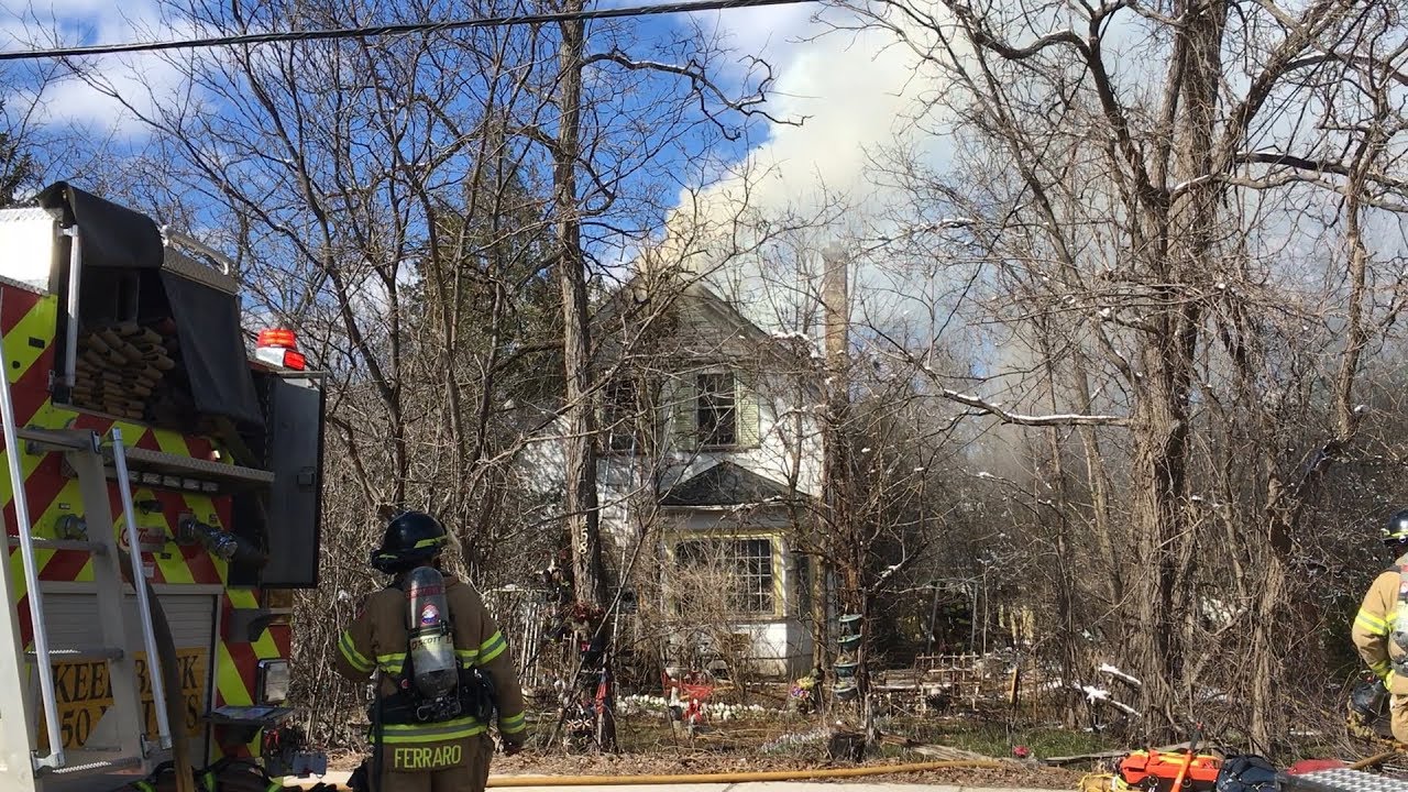 Three alarm house fire - YouTube