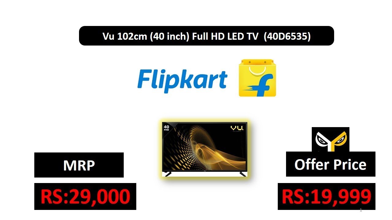 Vu 102Cm (40 Inch) Full Hd Led Tv  (40D6535)